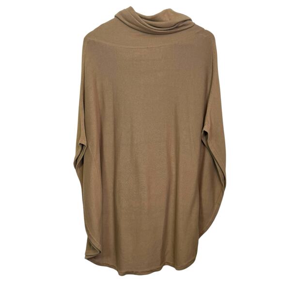 Vince Camuto M/L Camel Pullover Cowl Neck Poncho with Pockets - Picture 5 of 7